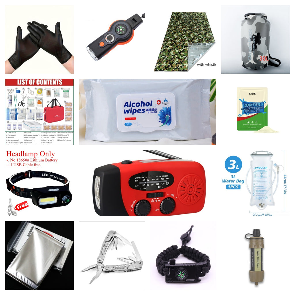 Emergency Readiness Kit with Tent — Complete Survival & Disaster Preparedness Set