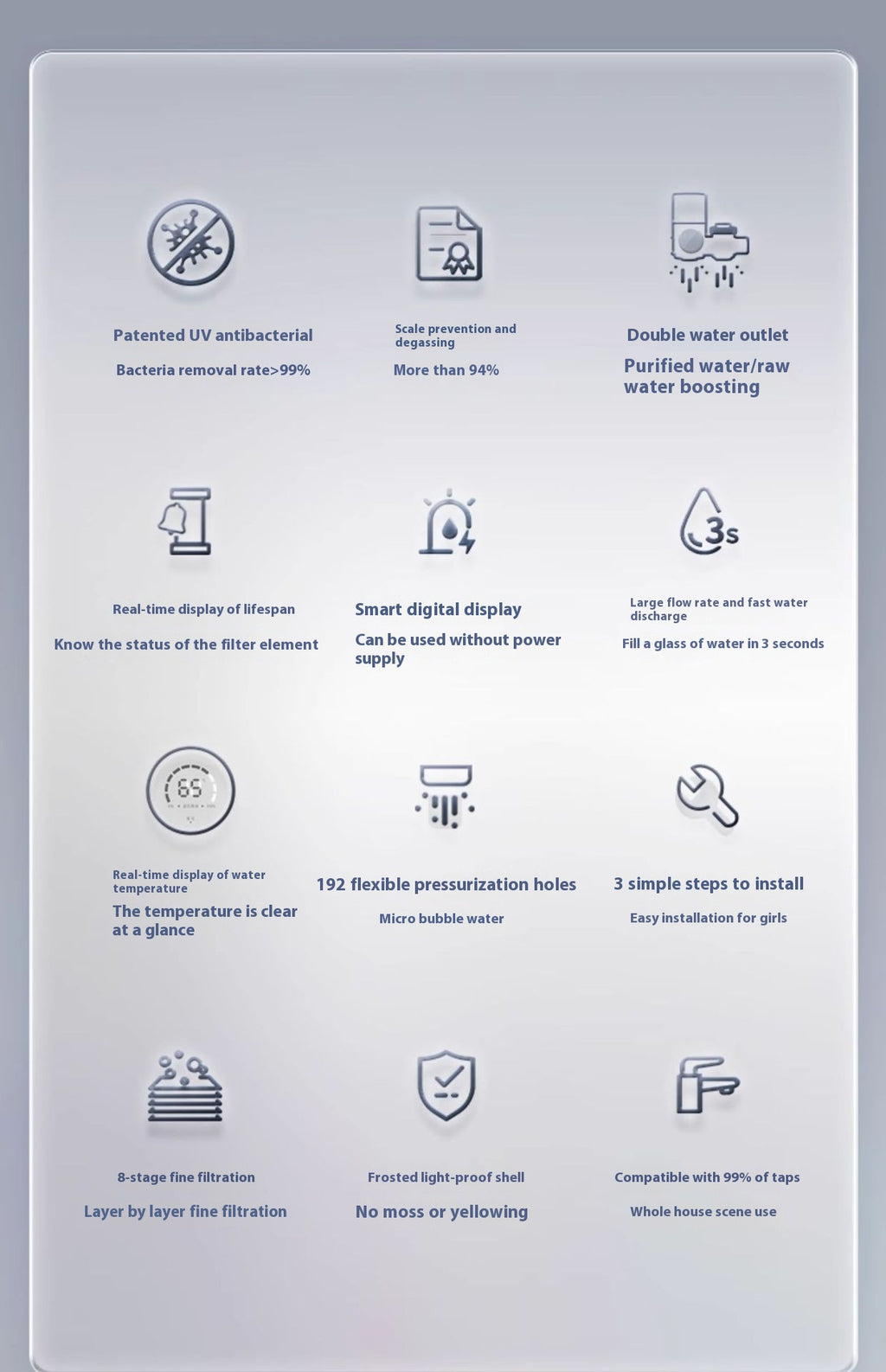 Household Faucet Water Purifier Filter — Direct Drink, Easy Install