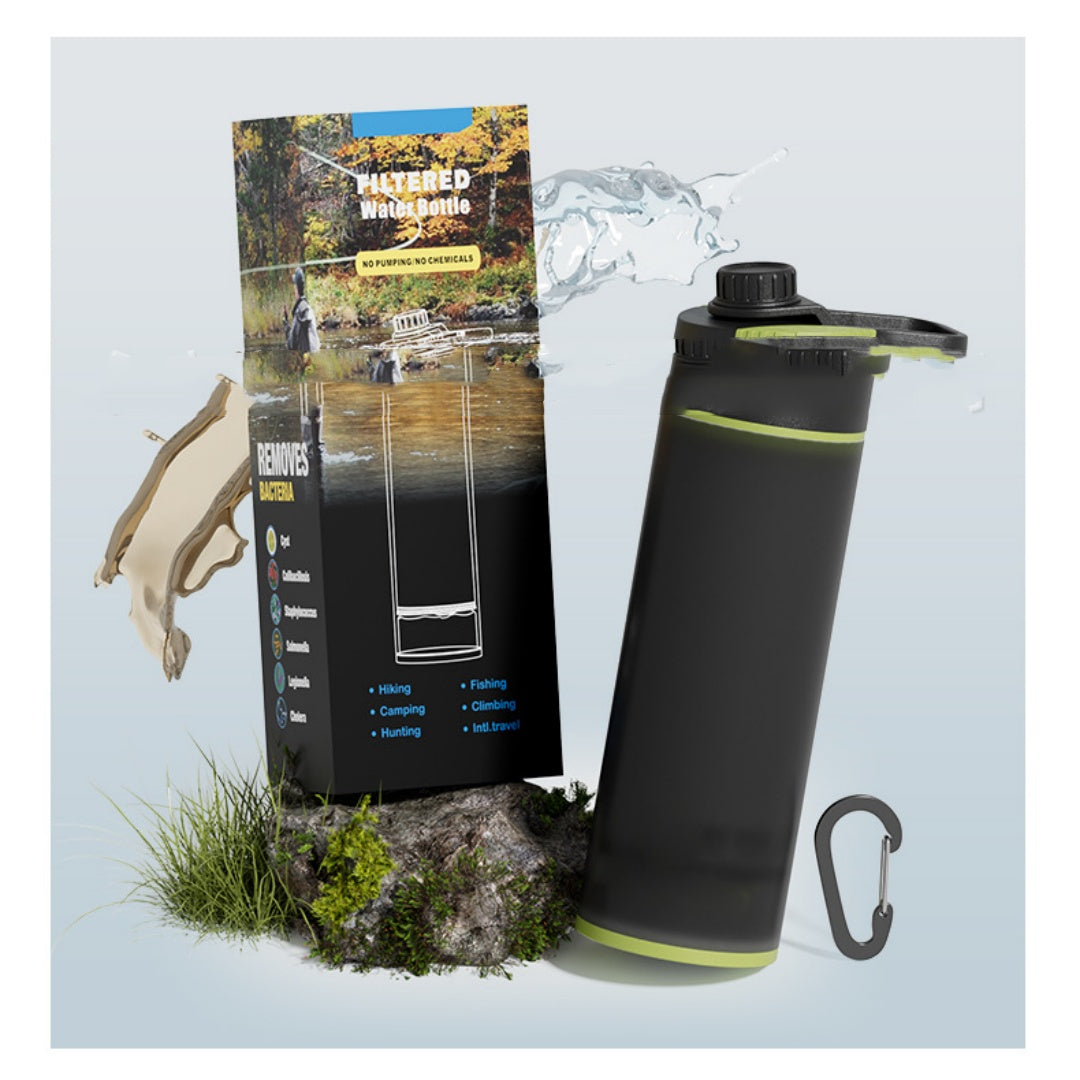 Portable Outdoor Water Filter — Compact Emergency Purification for Hiking & Survival